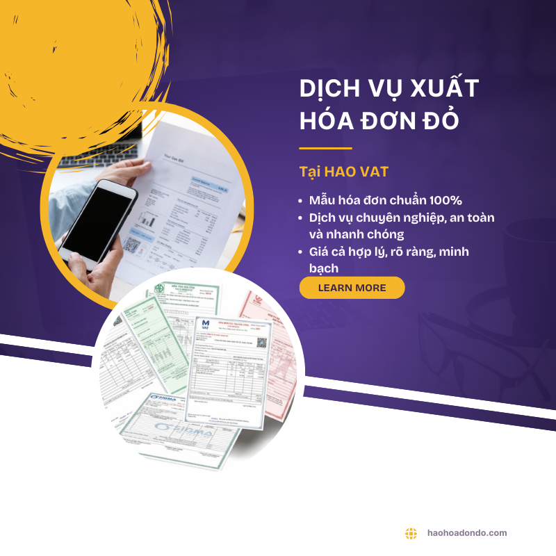 Dịch vụ viết hóa đơn đỏ cam kết chất lượng, giá cạnh tranh so với thị trường