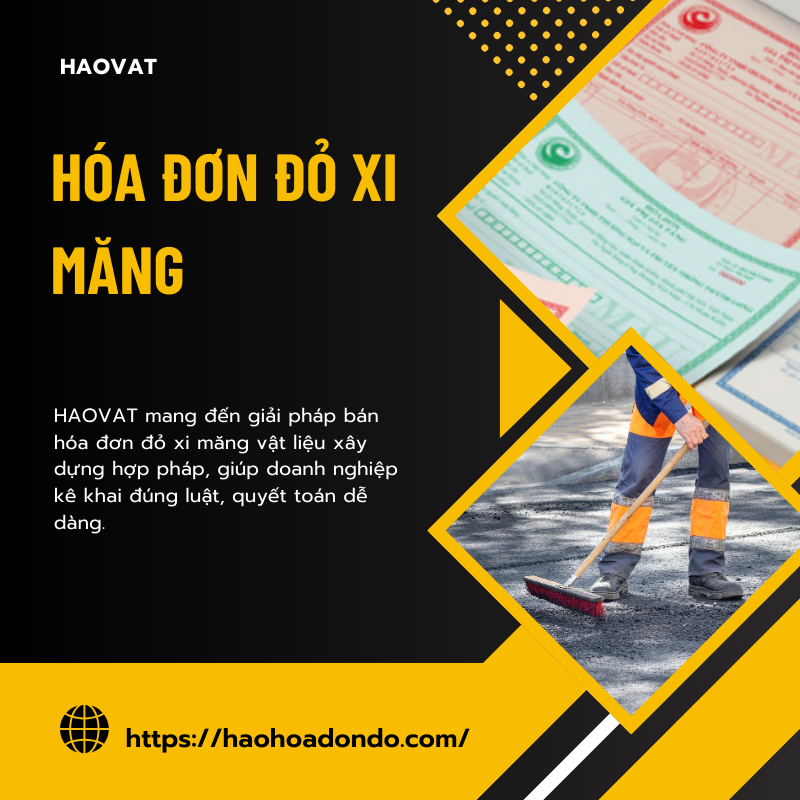 Bán hóa đơn đỏ xi măng