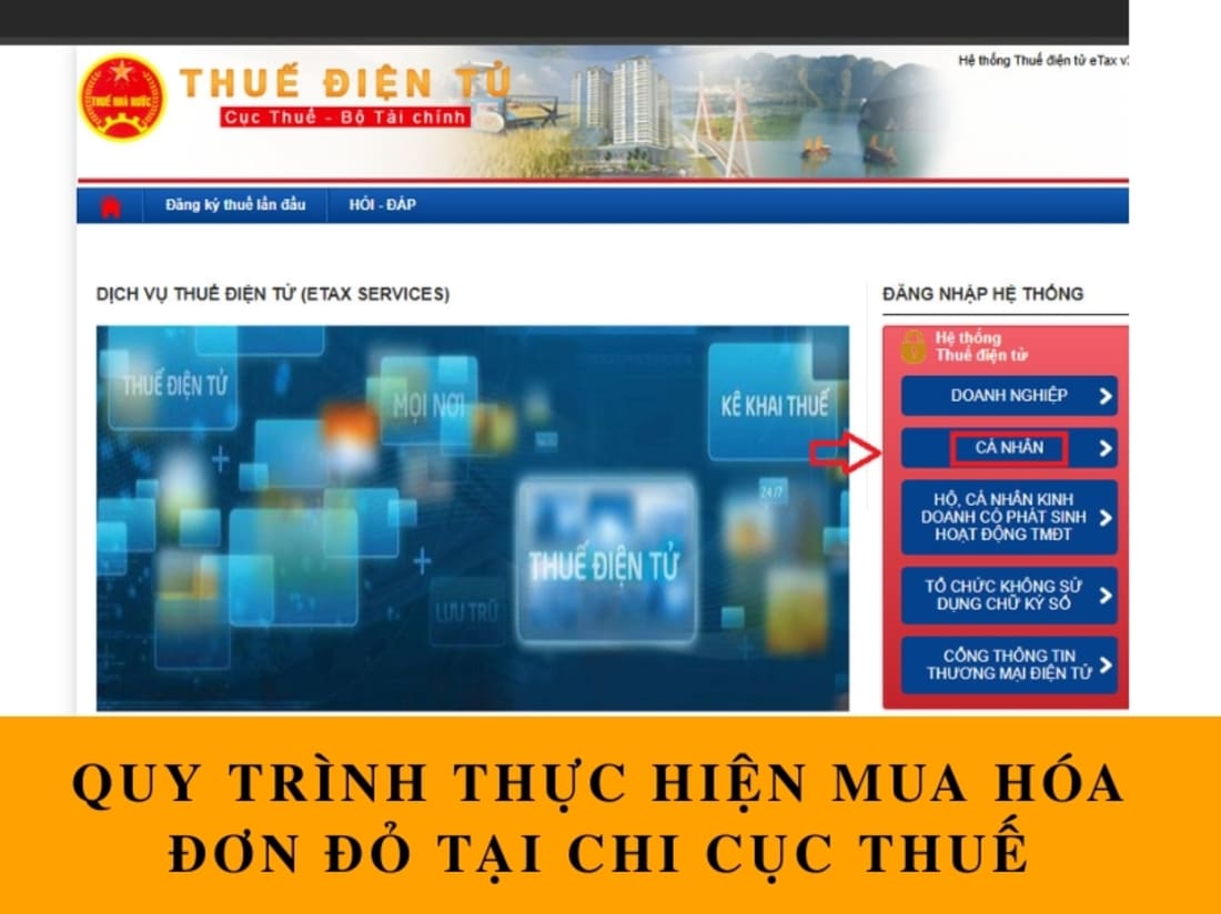 Quy trình chi tiết các bước mua hóa đơn đỏ ở chi cục thuế trực tuyến