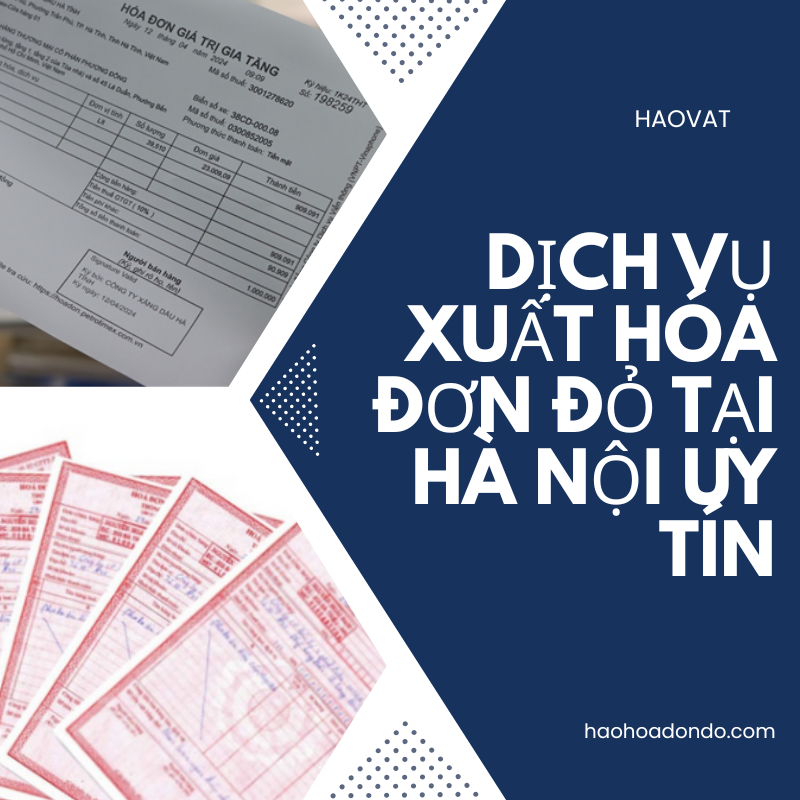 Các loại hóa đơn đỏ được cung cấp bởi HAOVAT hợp pháp 100%, được xuất từ các doanh nghiệp uy tín trên thị trường