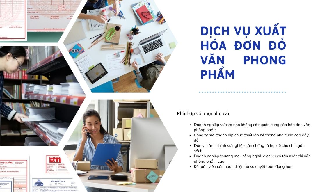 cung cấp hóa đơn văn phòng phẩm