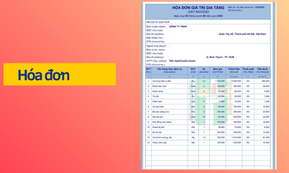 Vì sao phải lấy hóa đơn đỏ khi đi ăn nhà hàng