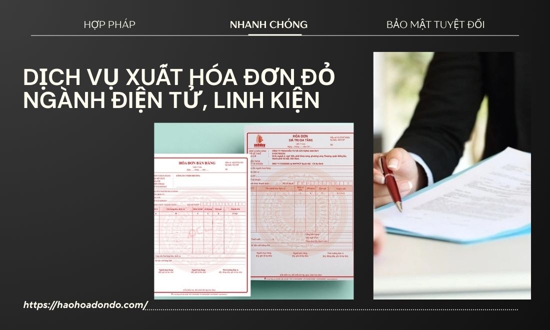bán hóa đơn đỏ đồ điện tử